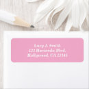 Search for light pink return address labels Minimalist