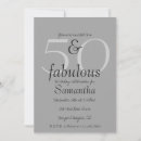 Search for 50 and fabulous invitations Chic