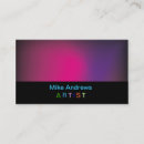 Search for painter artist business cards Black