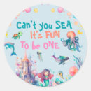 Search for mermaid and seahorse stickers Under the sea