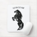 Search for black white horse mousepads Africa