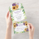 Search for rustic purple sunflower wedding invitations Yellow