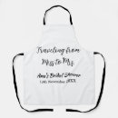 Search for wedding heart aprons Bridal shower