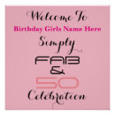 Search for women 50th birthday party decor Pink