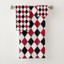 Search for harlequin diamond bathroom accessories Black and white