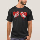 Search for bloody heart tshirts Pain