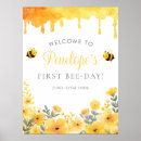 Search for bee first birthday posters Floral