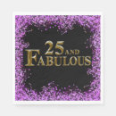 Search for 25th birthday napkins 25 years