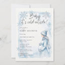 Search for holiday baby boy shower invitations Baby its cold outside