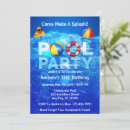 Search for pool splash invitations Fun