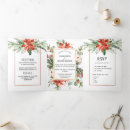 Search for evergreen and red berries invitations Elegant