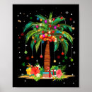 Search for christmas palm tree posters Santa claus