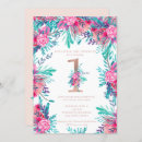 Search for letter birthday invitations Blush pink