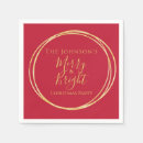 Search for red and gold napkins Modern
