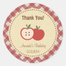 Search for apple birthday stickers Rustic