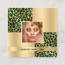 Search for leopard pattern business cards Beauty salon