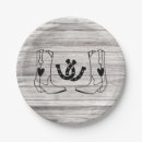 Search for western country wedding plates Wood