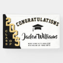 Search for black and gold graduation banners Congrats grad