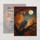 Search for horned invitations Great horned owl