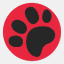 Search for red dog paw stickers Pet