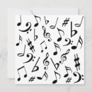 Search for black white music notes invitations Band