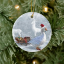 Search for goose christmas tree decorations Snow