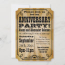Search for country western anniversary invitations Rustic