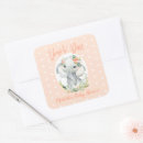 Search for baby shower elephant stickers Thank you