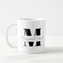 Search for monogram for him coffee mugs Modern