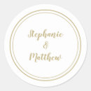 Search for white and gold wedding stickers Calligraphy
