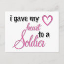 Search for love and war postcards Heart