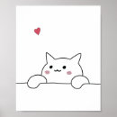 Search for cute animal drawing posters Kitten