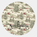 Search for winter scenery stickers Watercolor