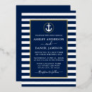 Search for boat wedding invitations Navy blue