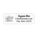 Search for dachshund return address labels Wiener