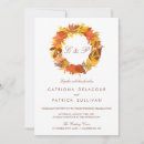 Search for autumn leaves wedding invitations Rustic