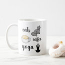Search for funny yoga quote mugs Cat
