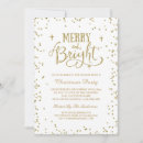 Search for bright christmas invitations Gold