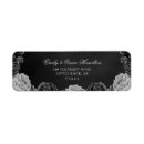 Search for monochrome return address labels Floral