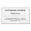 Search for fitness business cards Plain