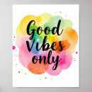 Search for happy vibes posters Typography