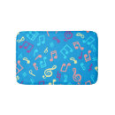 Search for music notes bath mats Pattern