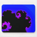 Search for fractal image mousepads Blue