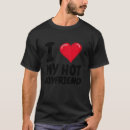Search for i love my bf tshirts Red
