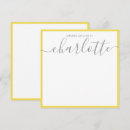 Search for gray yellow note cards For her
