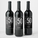 Search for silver and black labels 50th birthday