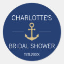 Search for navy blue bridal shower stickers Gold