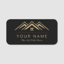 Search for real estate name tags Professional house realtor