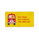 Search for firefighter return address labels Birthday party