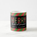Search for red and green stripes mugs Merry christmas
